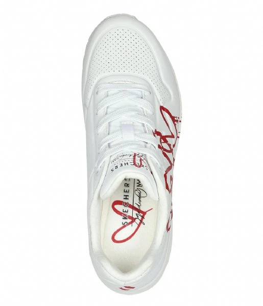 Skechers Uno Dripping In Love White Red 6 Skechers Uno Dripping In Love White Red - Afbeelding 4