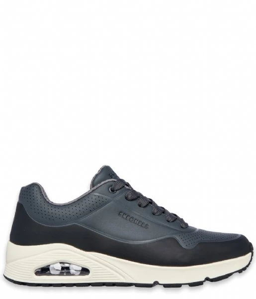 Skechers Uno Timeline Grey Black 3 Skechers Uno Timeline Grey Black