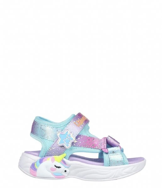 Skechers Unicorn Dreams Sandal Majes Girls Purple Multi 3 Skechers Unicorn Dreams Sandal Majes Girls Purple Multi