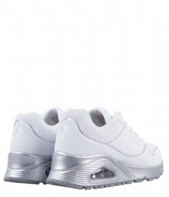Skechers Uno Gen1-Cool Heels White Silver 7 Skechers Uno Gen1-Cool Heels White Silver -Skechers 310538L wsl 2 600