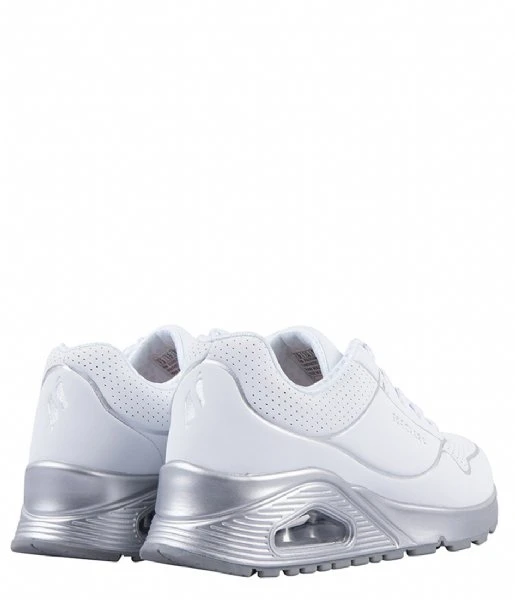 Skechers Uno Gen1-Cool Heels White Silver 4 Skechers Uno Gen1-Cool Heels White Silver - Afbeelding 2