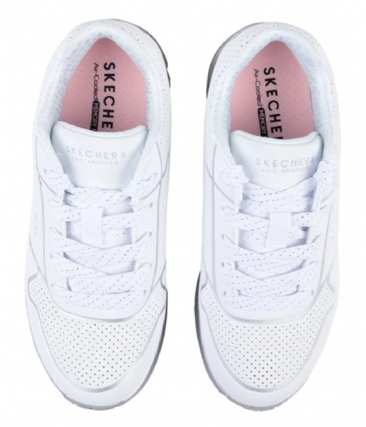 Skechers Uno Gen1-Cool Heels White Silver 6 Skechers Uno Gen1-Cool Heels White Silver - Afbeelding 4