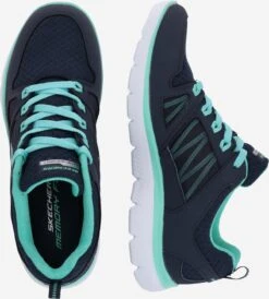 Skechers Casual Sneakers Sneakers Laag New World Dames Navy -Skechers 3de841bb1cb93de05f5fe4d26bfa60de