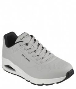Skechers Uno Stand On Air Light Grey Black -Skechers 52458 lgbk 2 600