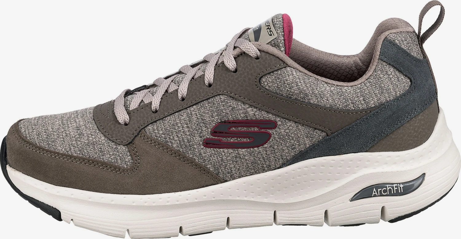 Skechers Running Sneakers Sneakers Laag Heren Taupe / Antraciet 3 Skechers Running Sneakers Sneakers Laag Heren Taupe / Antraciet - Afbeelding 2