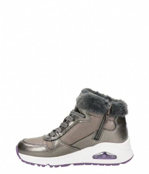 Skechers Uno-Cozy On Air Gun Metal Lavender 4 Skechers Uno-Cozy On Air Gun Metal Lavender - Afbeelding 2